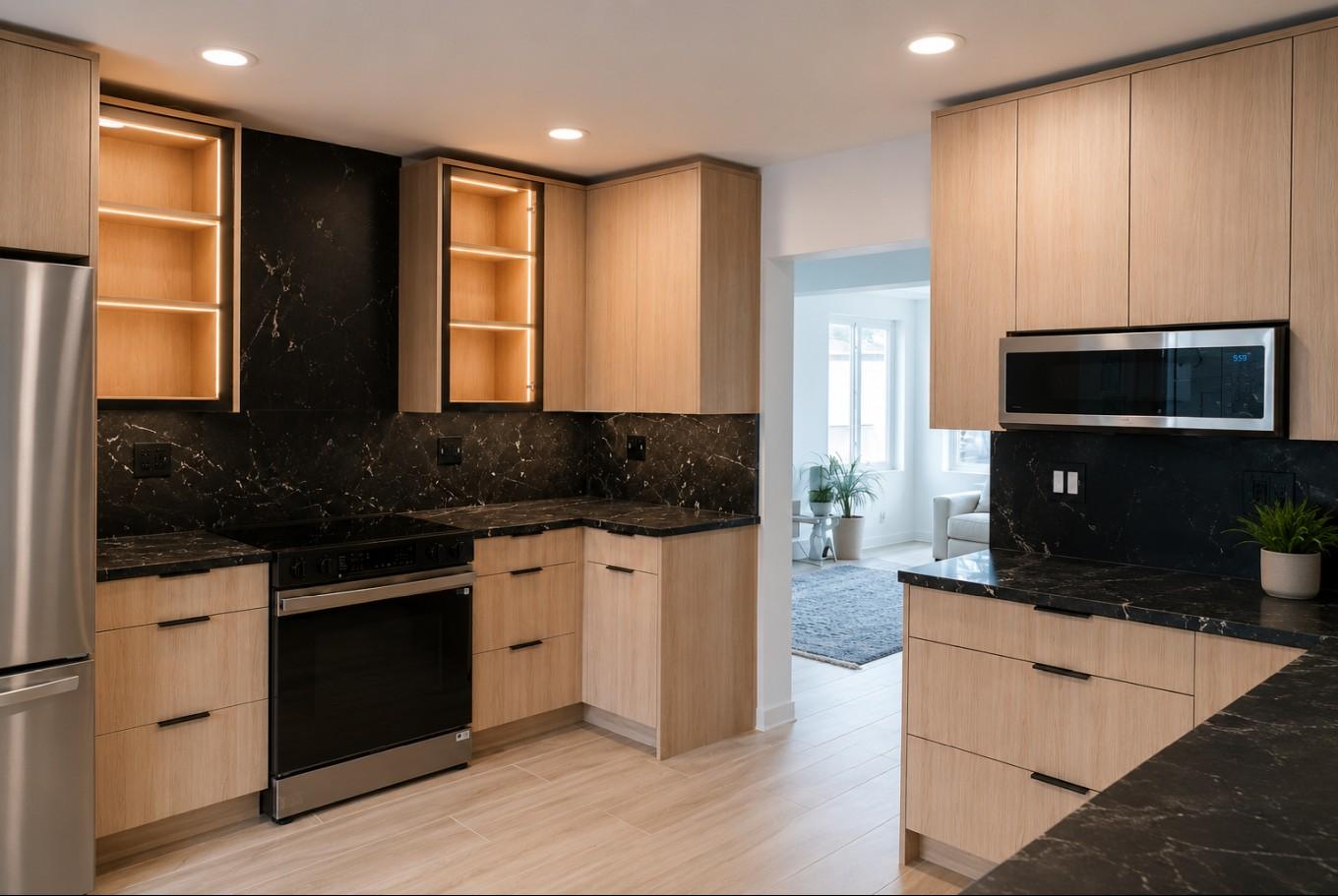 Warm Wood Grain kitchen style